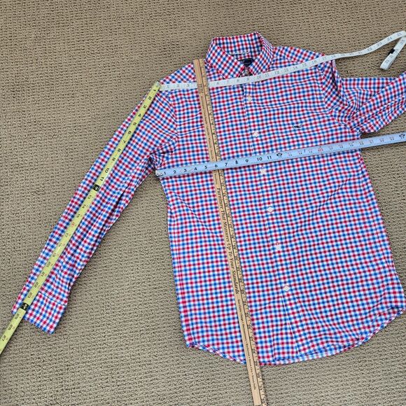 Vineyard Vines Performance Mens Small Tucker Shirt Classic Fit Stretch Gingham - Picture 5 of 9